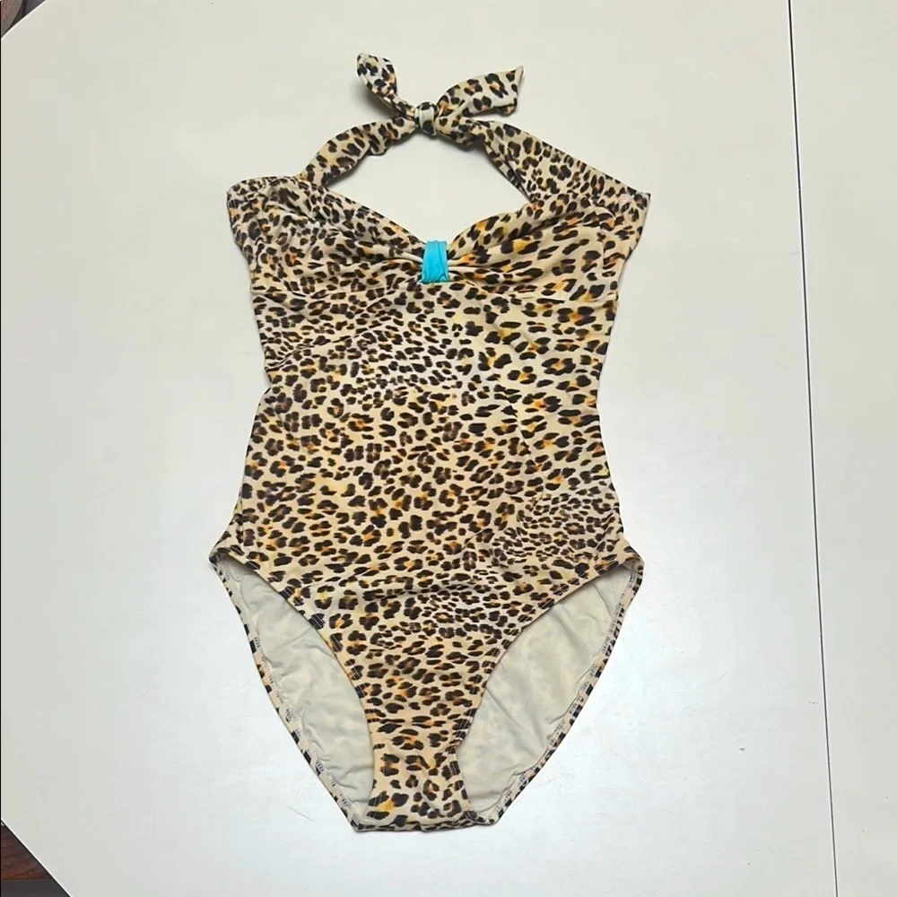 🔥 ONDADEMAR Leopard Print one peice size 12